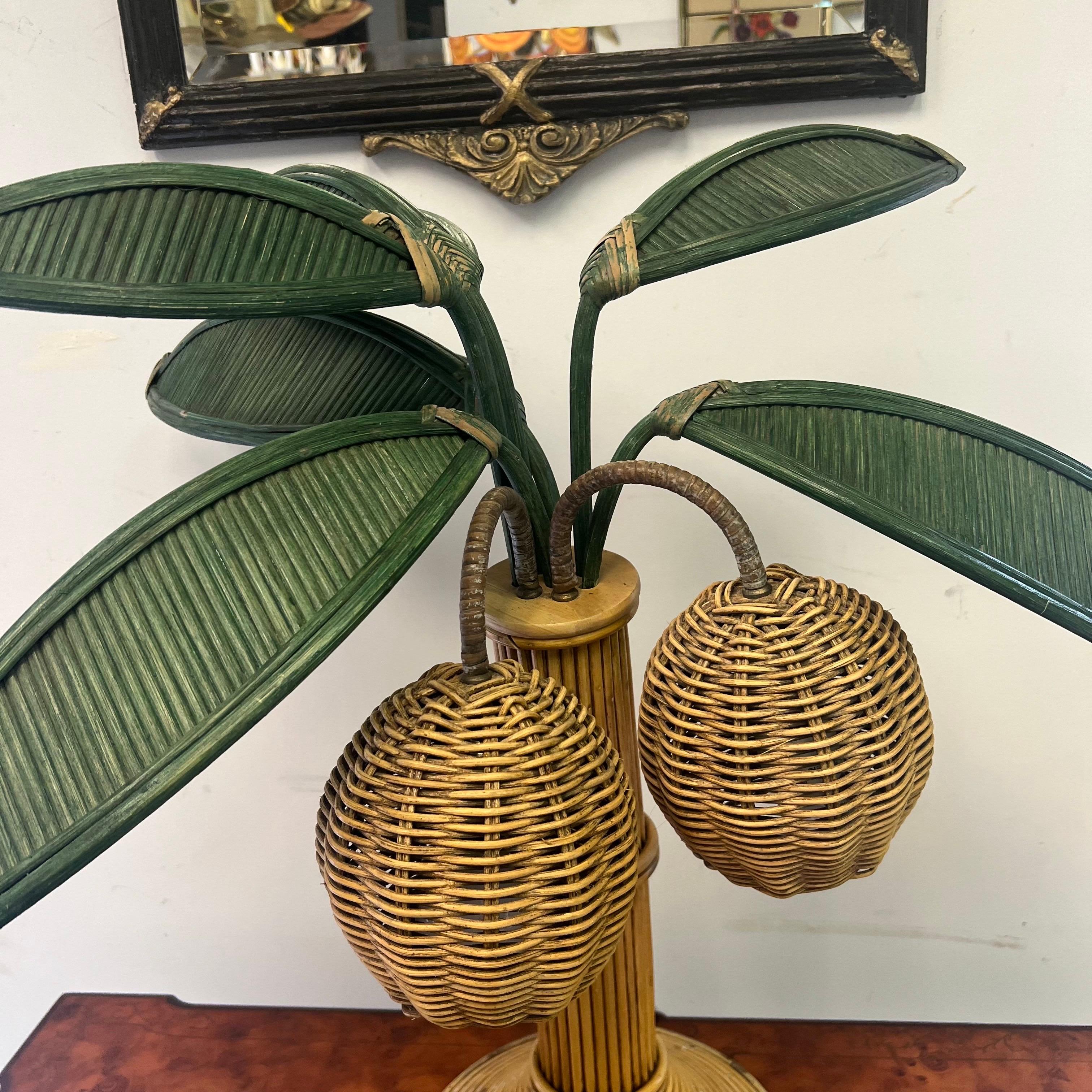 Attributed Mario Lopez Torres Palm Tree Table Lamp 1