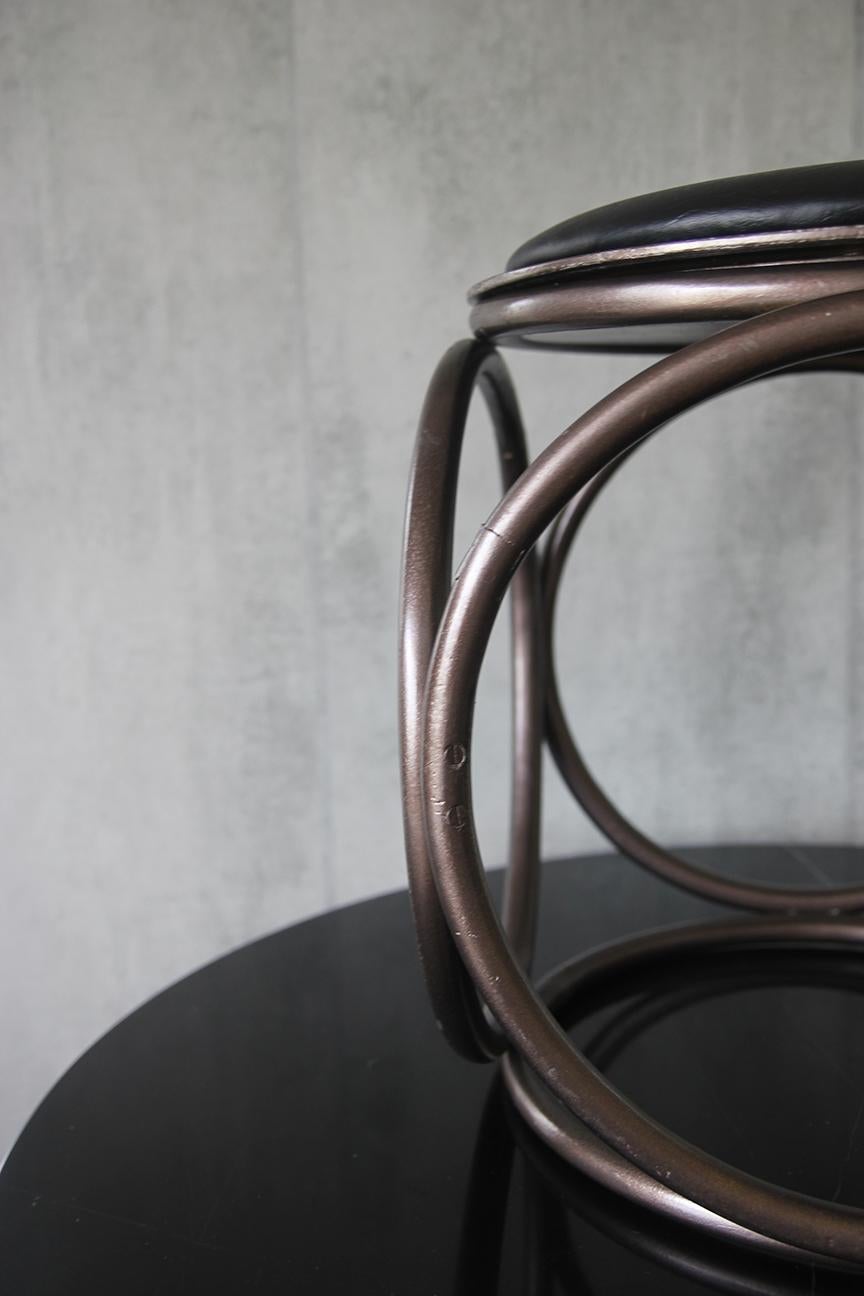 20th Century Attributed Michael Thonet Mid-century bentwood stool For Sale