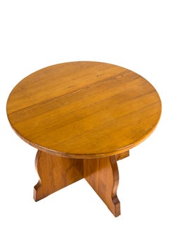 Attributed to Åby Möbelfabrik, Sculptural Pine Side Table, Sweden, 1940s