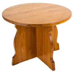 Attributed to Åby Möbelfabrik, Sculptural Pine Side Table, Sweden, 1940s