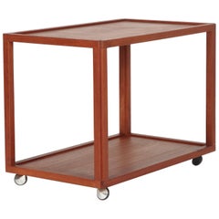 Attributed to Aksel Kjersgaard Bar Cart Teak, 1950s