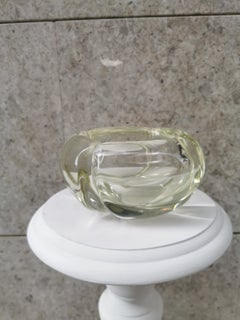 Attributed to Alfredo Barbini, Clear Glass Ashtray