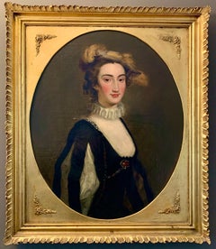 Portrait of Lady Elizabeth Pole - 18th century British Portrait Painting