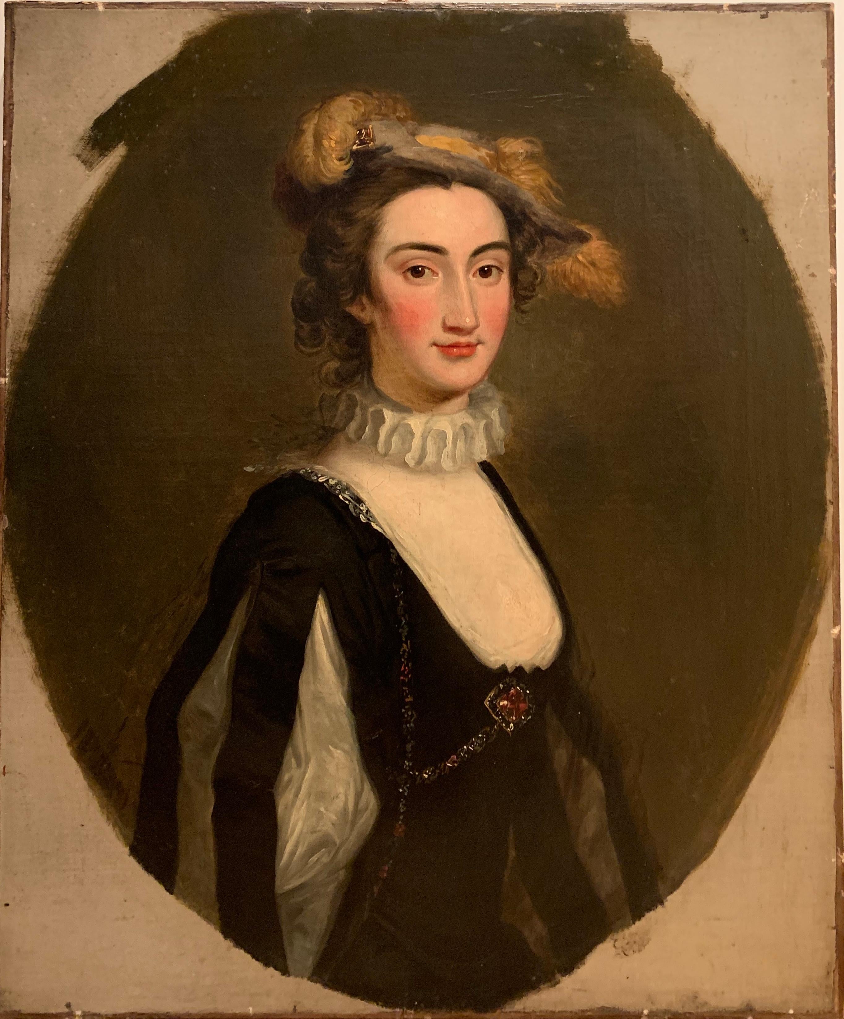 Portrait of Lady Elizabeth Pole - 18th century British Portrait Painting 5