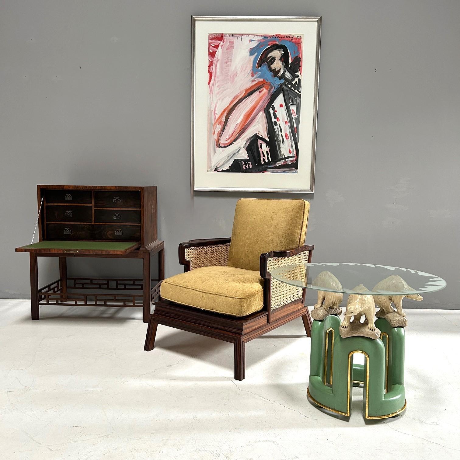 Attributed to Bruno Paul, expressive armchair, 1925, Viennese Mesh (Deutsch) im Angebot