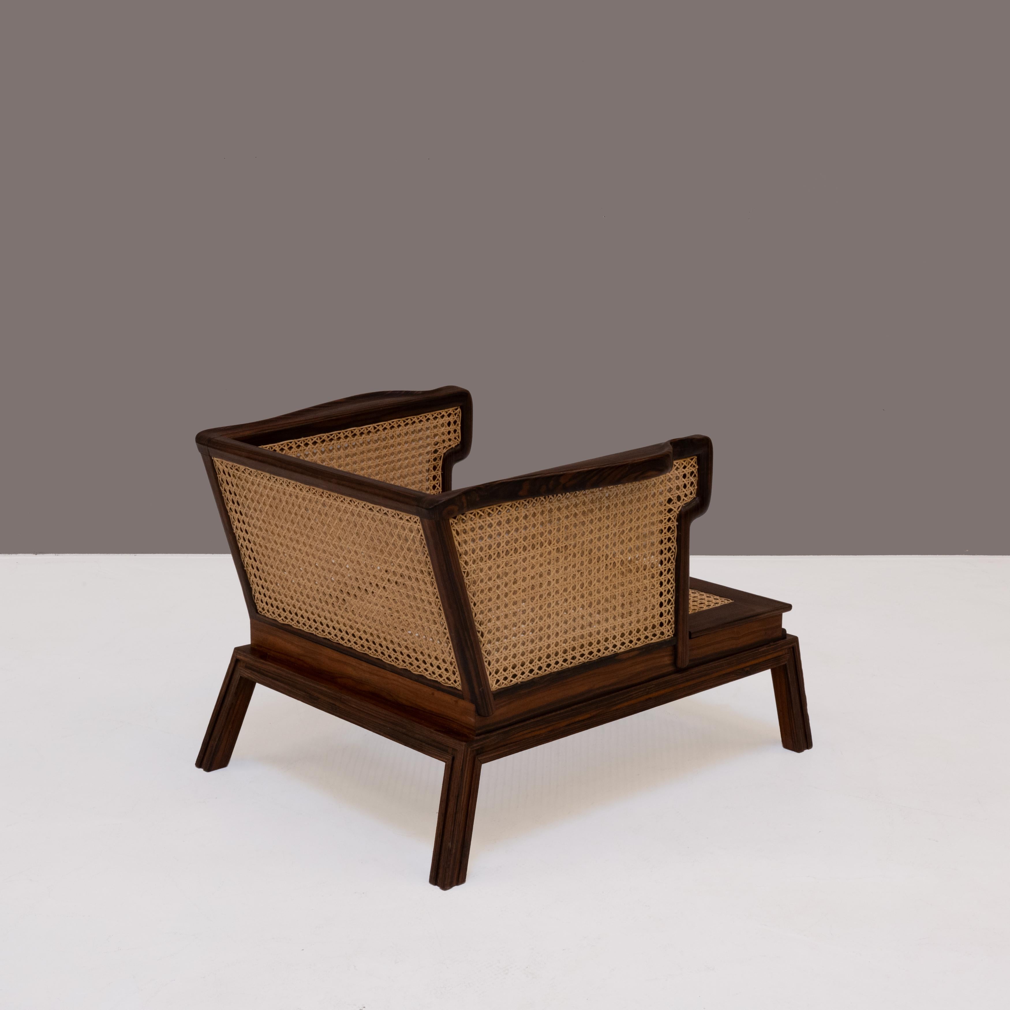 Attributed to Bruno Paul, expressive armchair, 1925, Viennese Mesh im Angebot 1