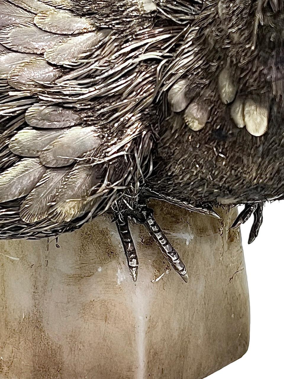 Attribué à Buccellati, 20ème siècle Capercaillie en argent sterling 10