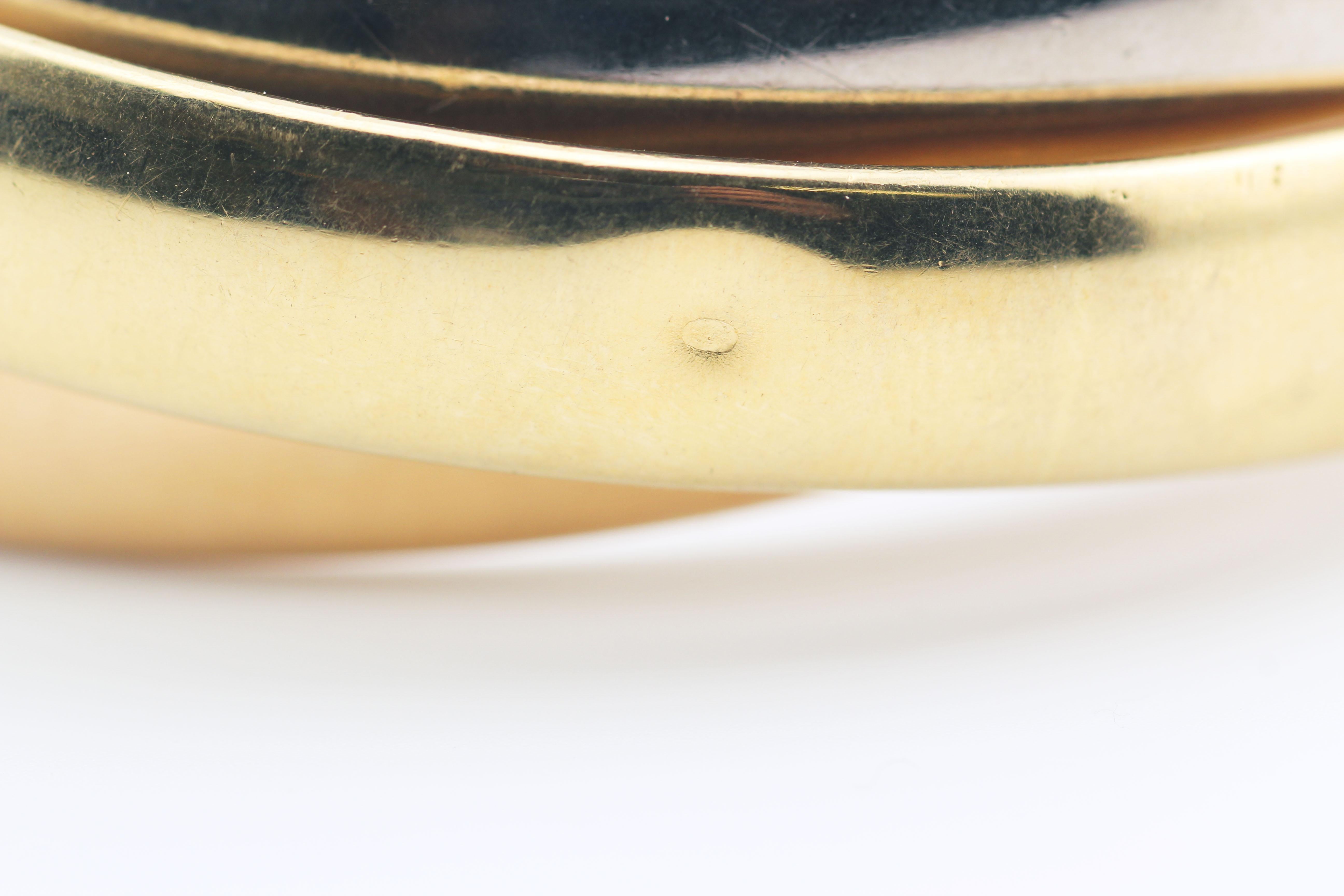 Cartier Trinity 18K Tri-Color Gold Armreif Armband zugeschrieben 3