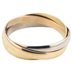 Cartier Trinity 18K Tri-Color Gold Armreif Armband zugeschrieben