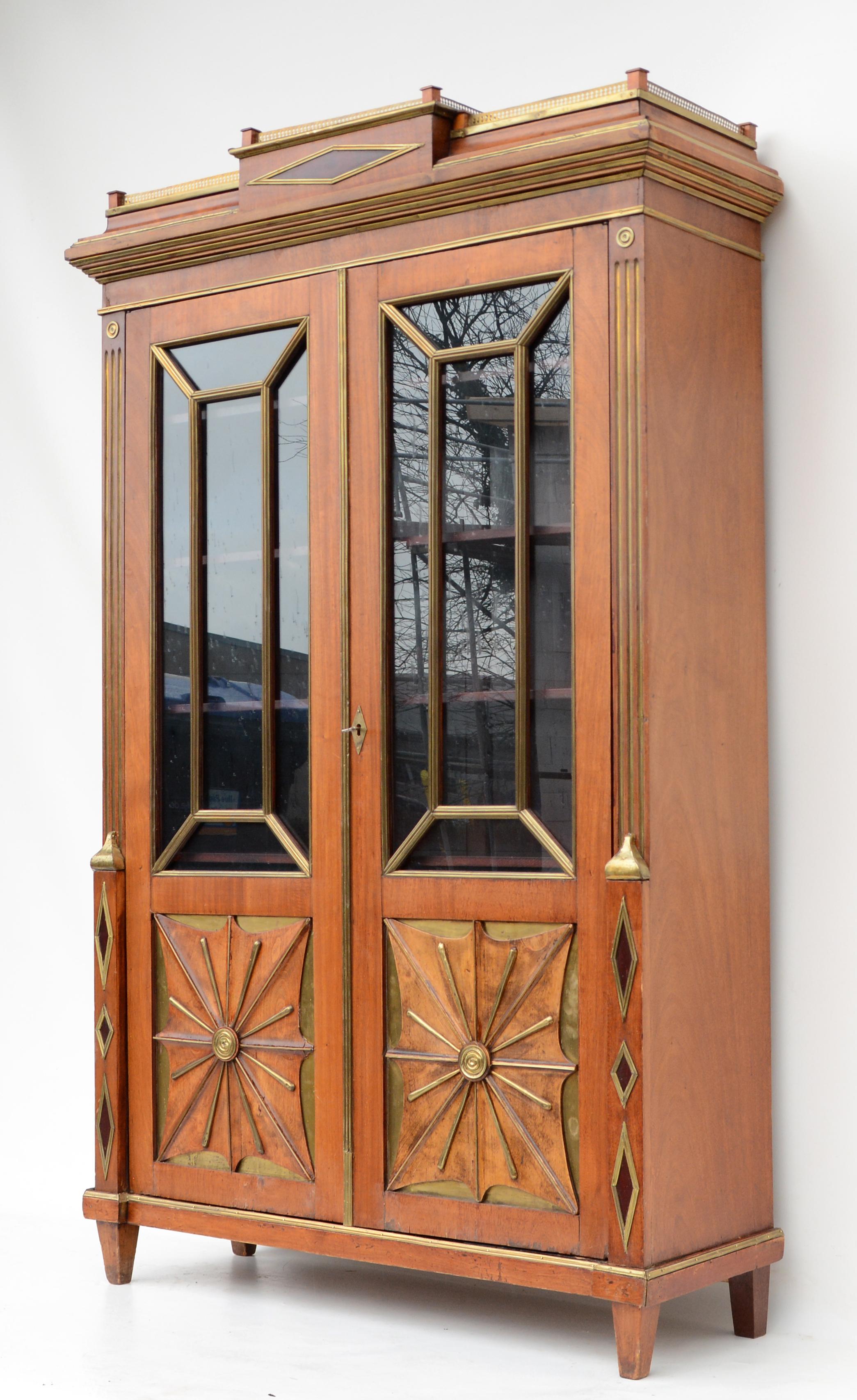 Russian Attributed to Christian Meyer, Empire Display Case, Saint Petersburg, 1810s