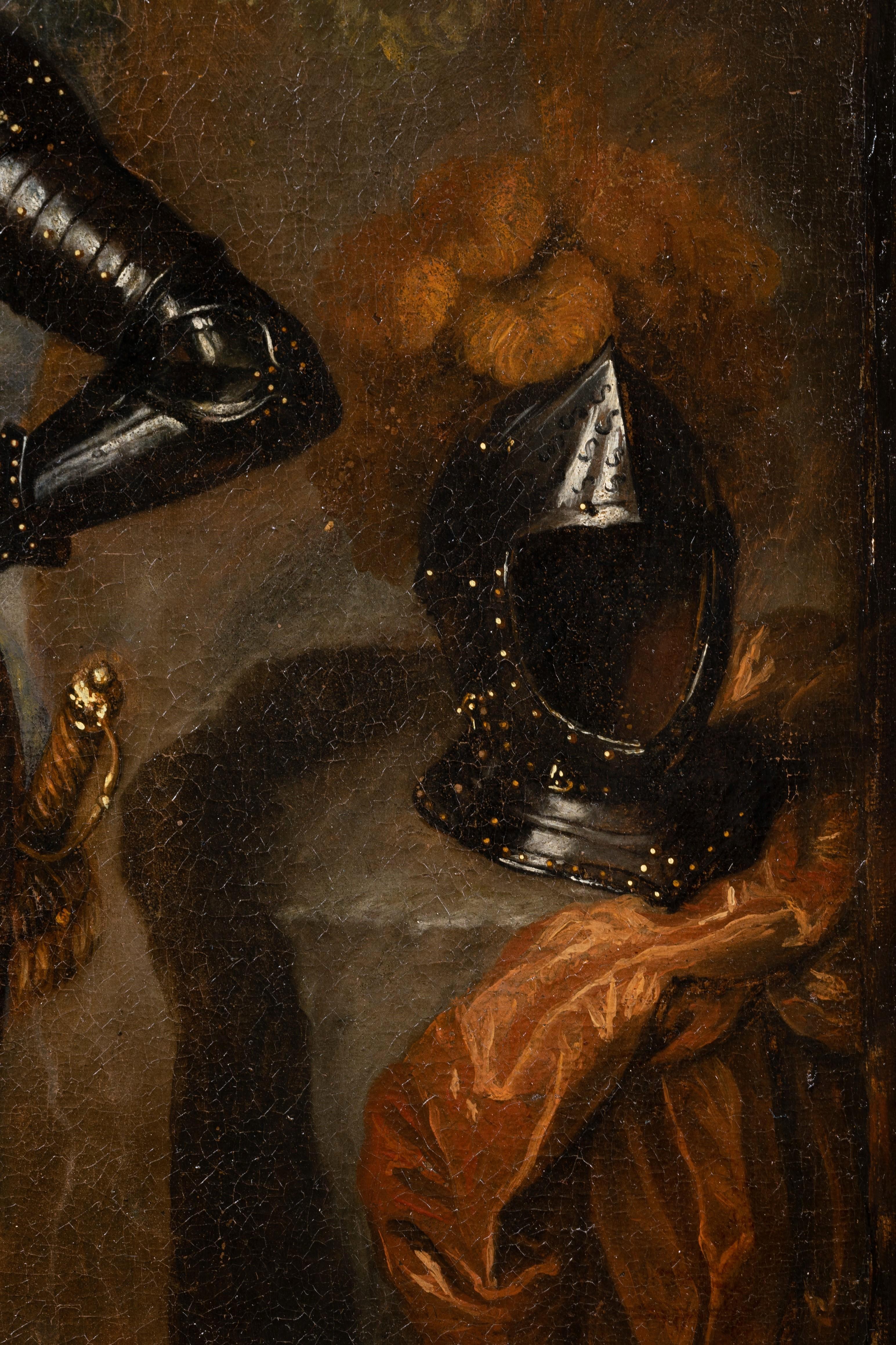 17th c. Dutch School William III, Prince of Orange, studio Constantin Netscher For Sale 2