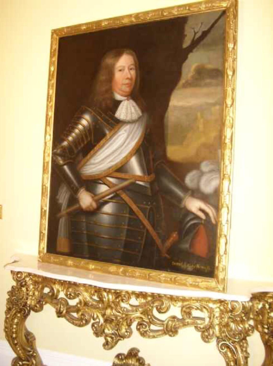 17th Century Oil Portrait Painting of David Wemyss, 2nd Earl of Wemyss For Sale 1