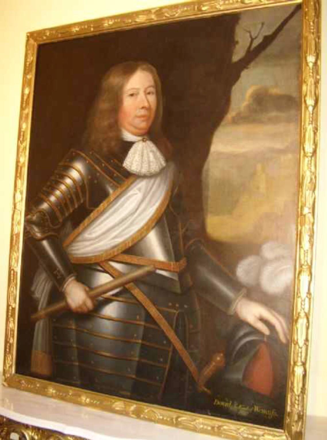 17th Century Oil Portrait Painting of David Wemyss, 2nd Earl of Wemyss For Sale 2
