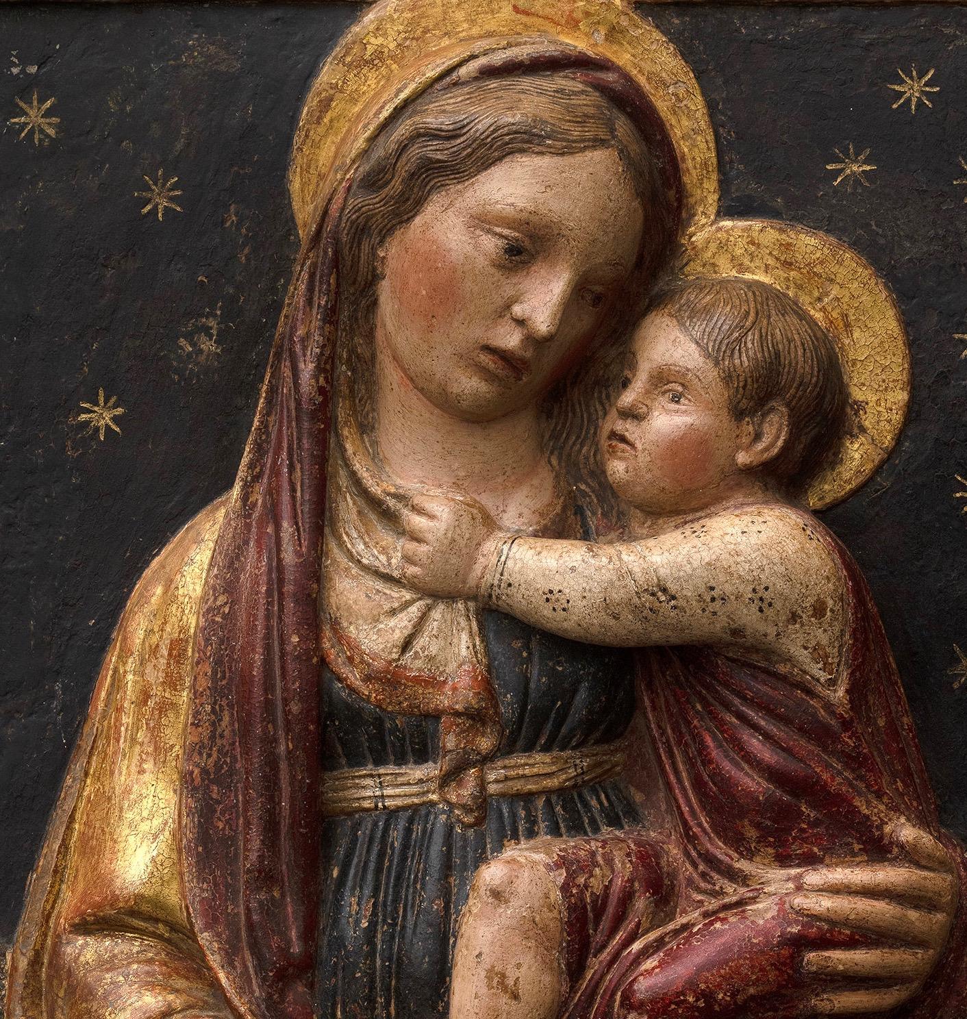 Renaissance Attributed to Domenico di Paris - Madonna and The Child, 15th century For Sale
