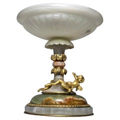 Attribué à Eugène Cornu, bronze doré  agate Et Onyx d'Algérie, centre de table