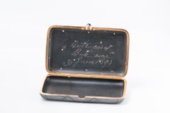 Attributed To Fabergé 18ct Gold And Diamond Gun Metal Cigarette Case, Circa 1893