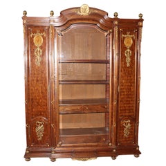 Attributed to Francoise Linke Locks Signed Divivier Paris Louis XVI Armoire