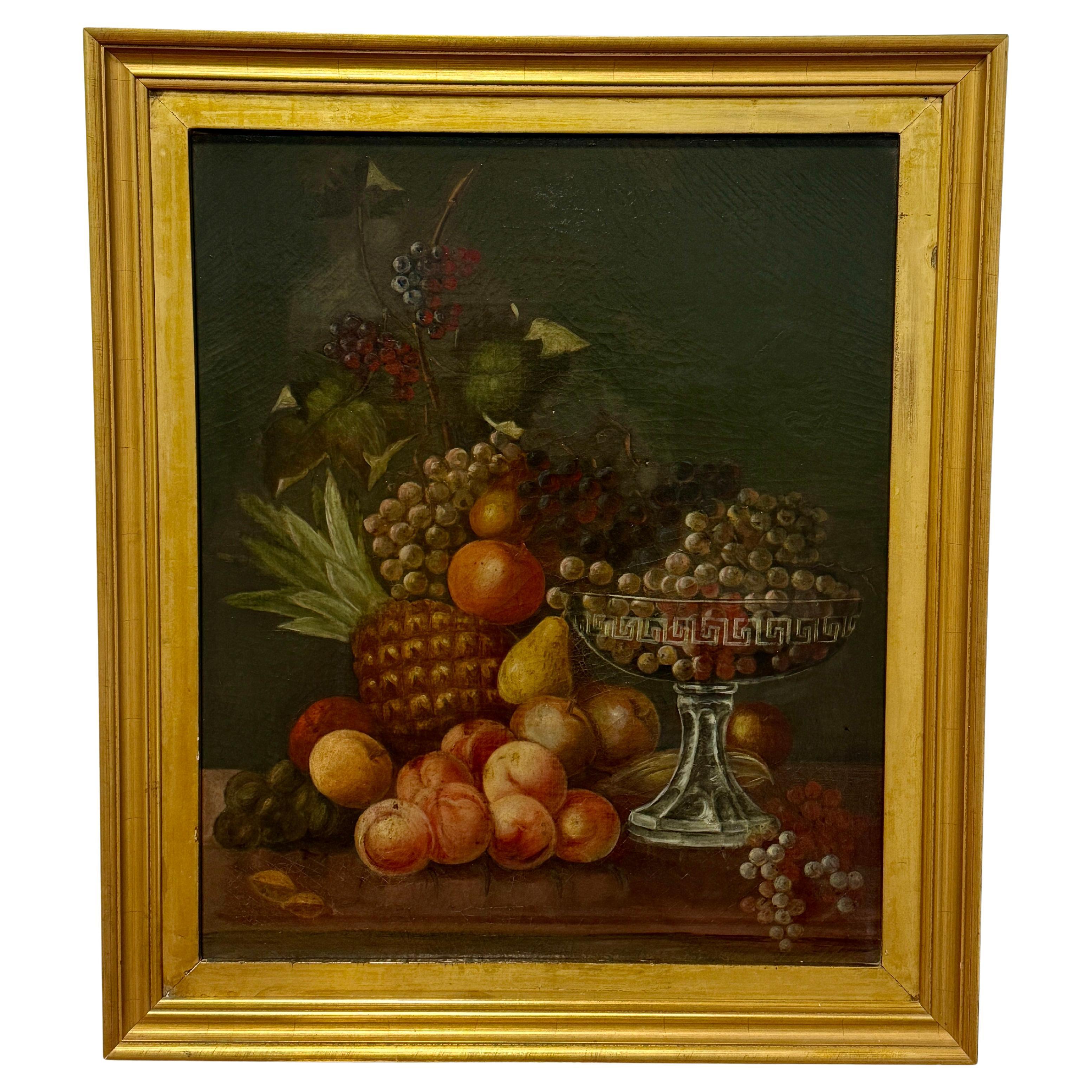 Attributed to George Whitaker (American, 1840–1916), "Still Life of Fruit" For Sale
