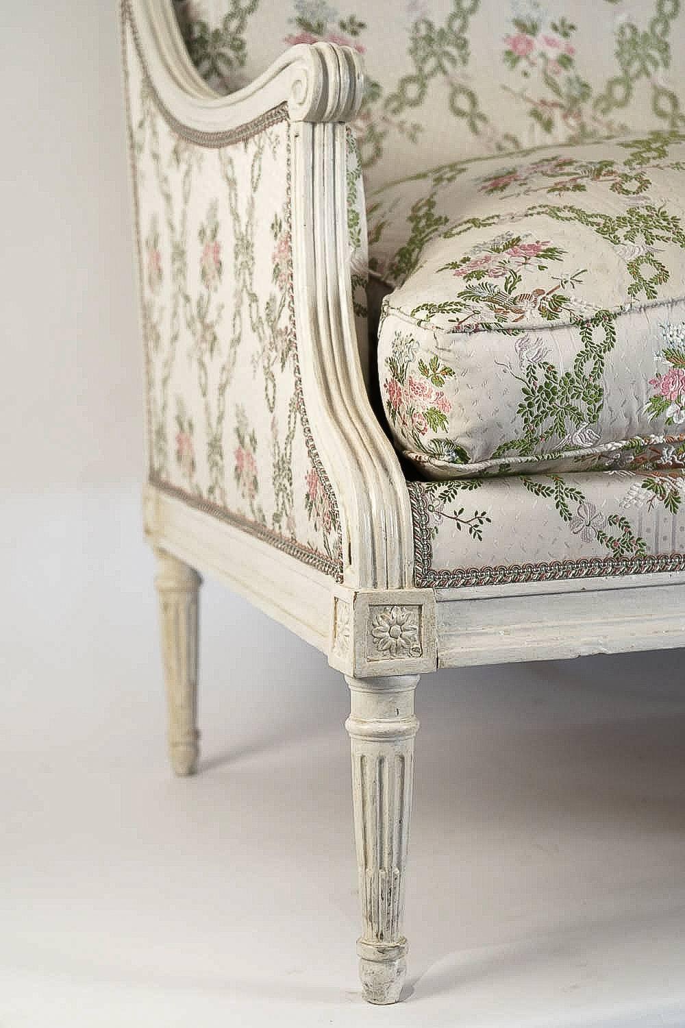 Attributed to Georges Jacob circa 1780, Sofa Late 18th Century Louis XVI Period In Good Condition In Saint Ouen, FR