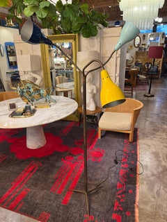 Attributed to Giuseppe Ostuni, Three-Light Floor Lamp, Italy, 1950s