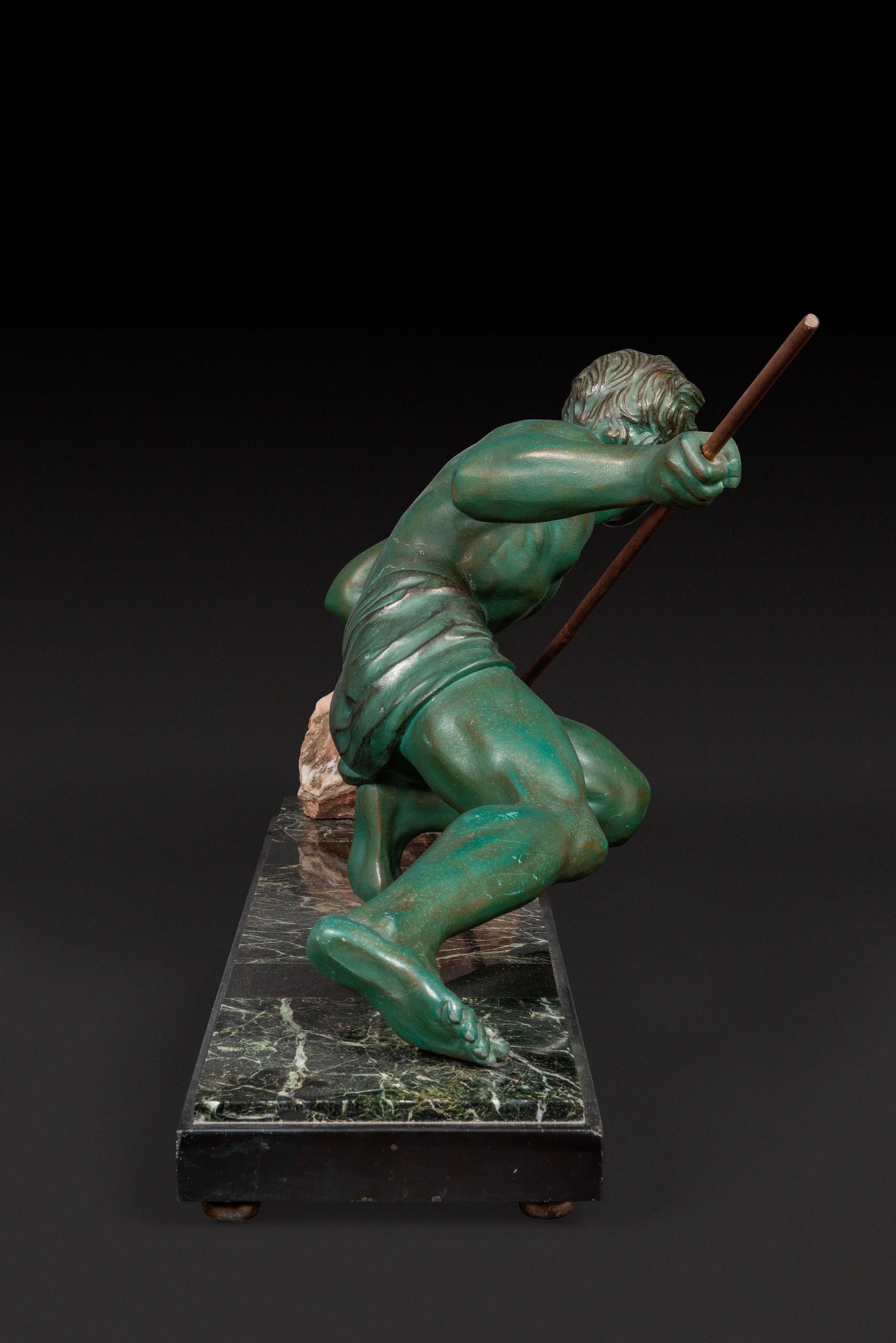 Attribuito a GUSTAVE LOUIS BUCHET (1888-1963) Statua in bronzo 