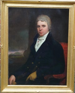 Portrait of Charles Stewart Parker - British 18thC art Old Master oil painting
