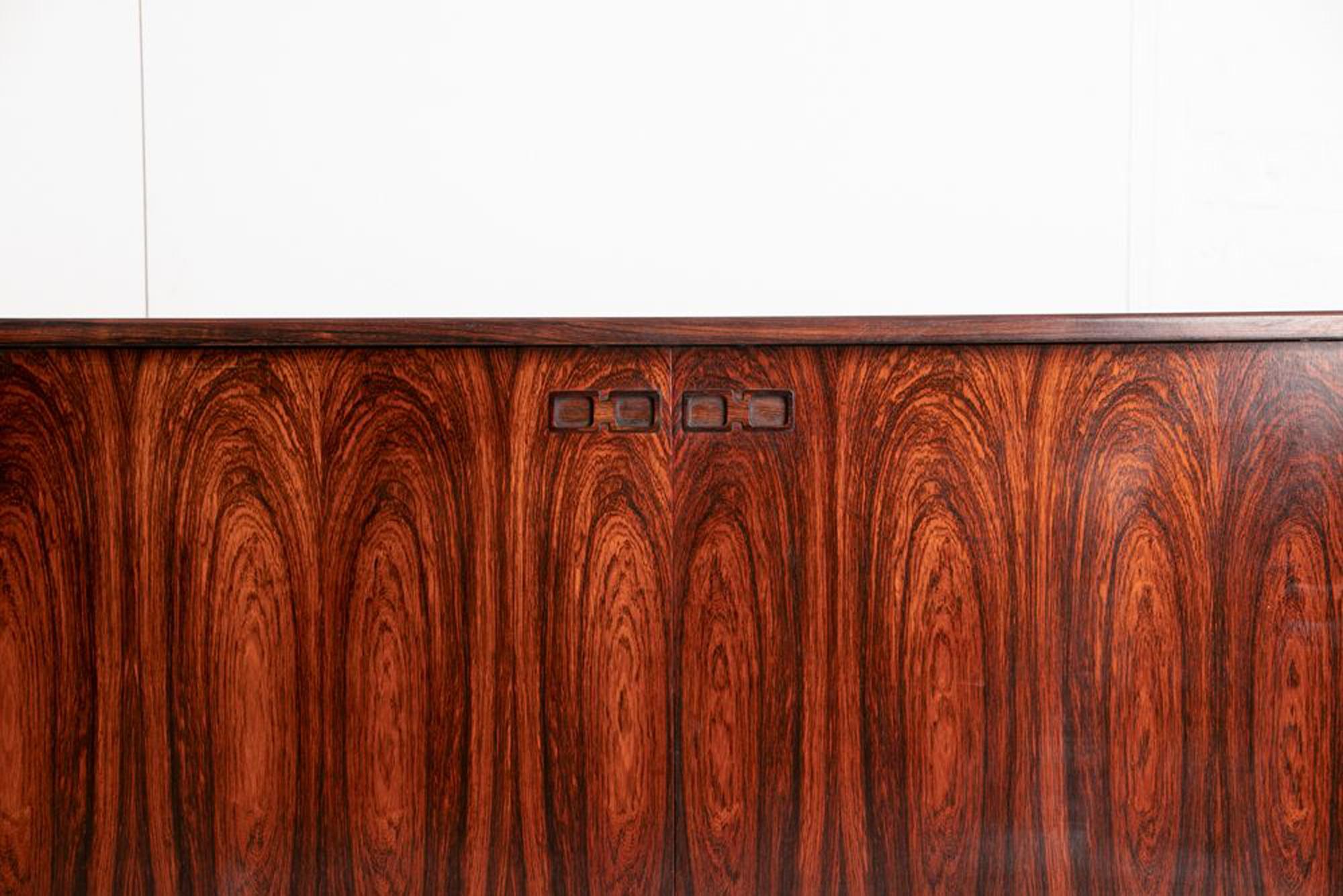 Mid-Century Modern Attributed to Ib Kofod-Larsen, Freestanding Sideboard in Rosewood For Sale