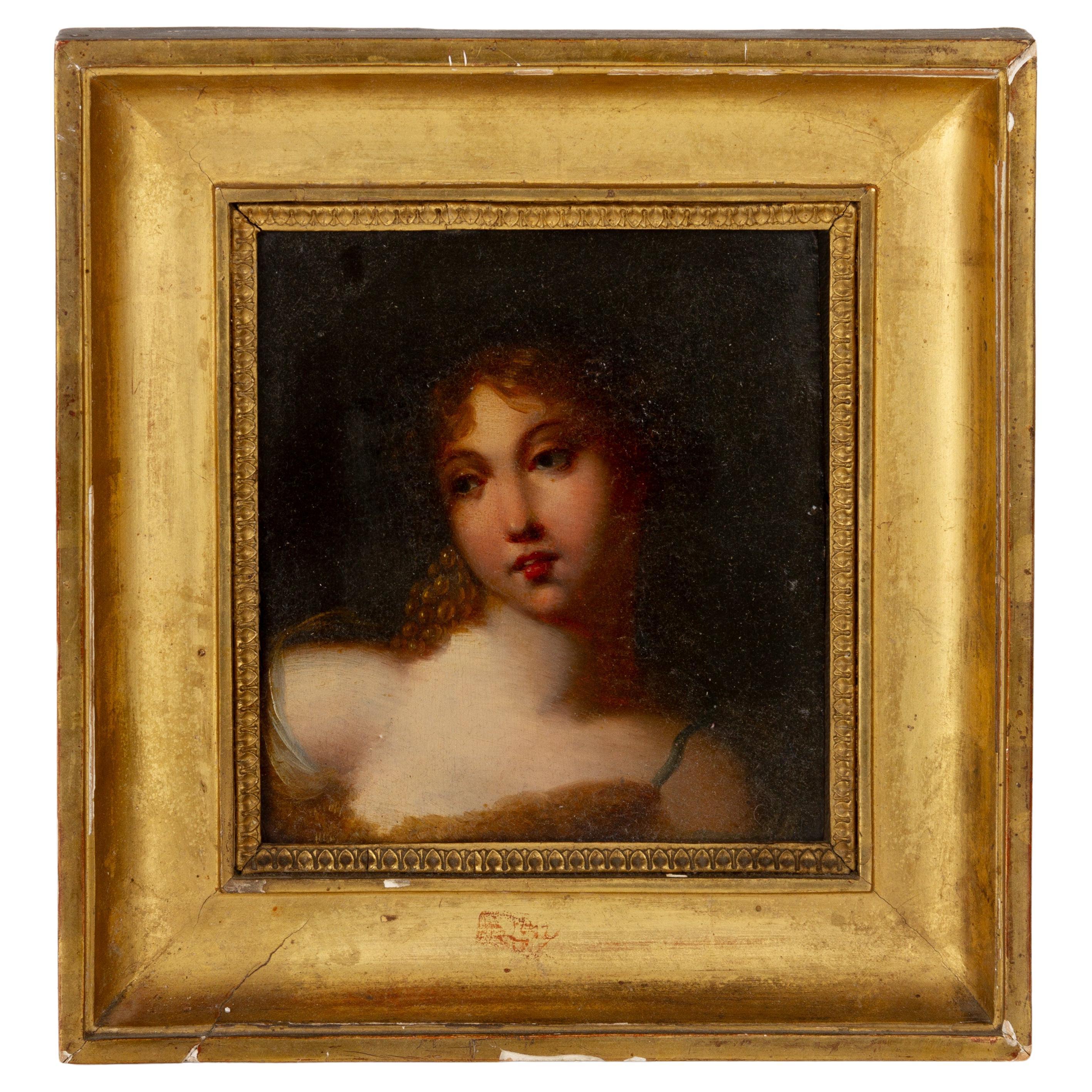 Atribuido a JACQUES-ANTOINE VALLIN (París 1760-1831) Retrato de viejo maestro del siglo XVIII en venta