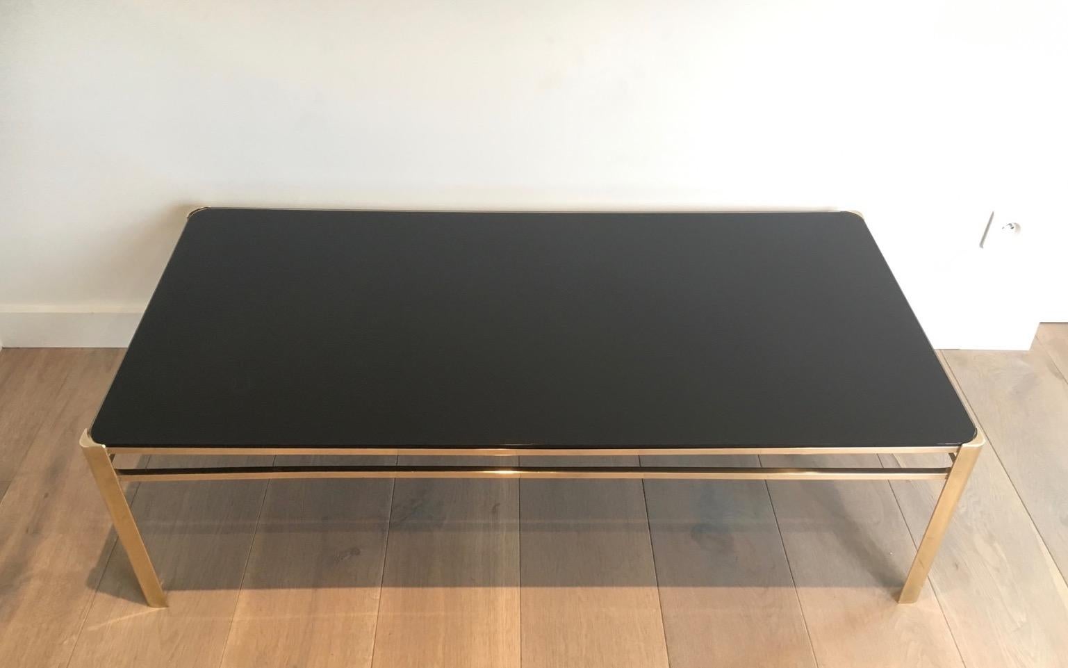 Mid-Century Modern Attributed to Jacques Quinet, Bronze Coffee Table, Signed and Numbered For Sale