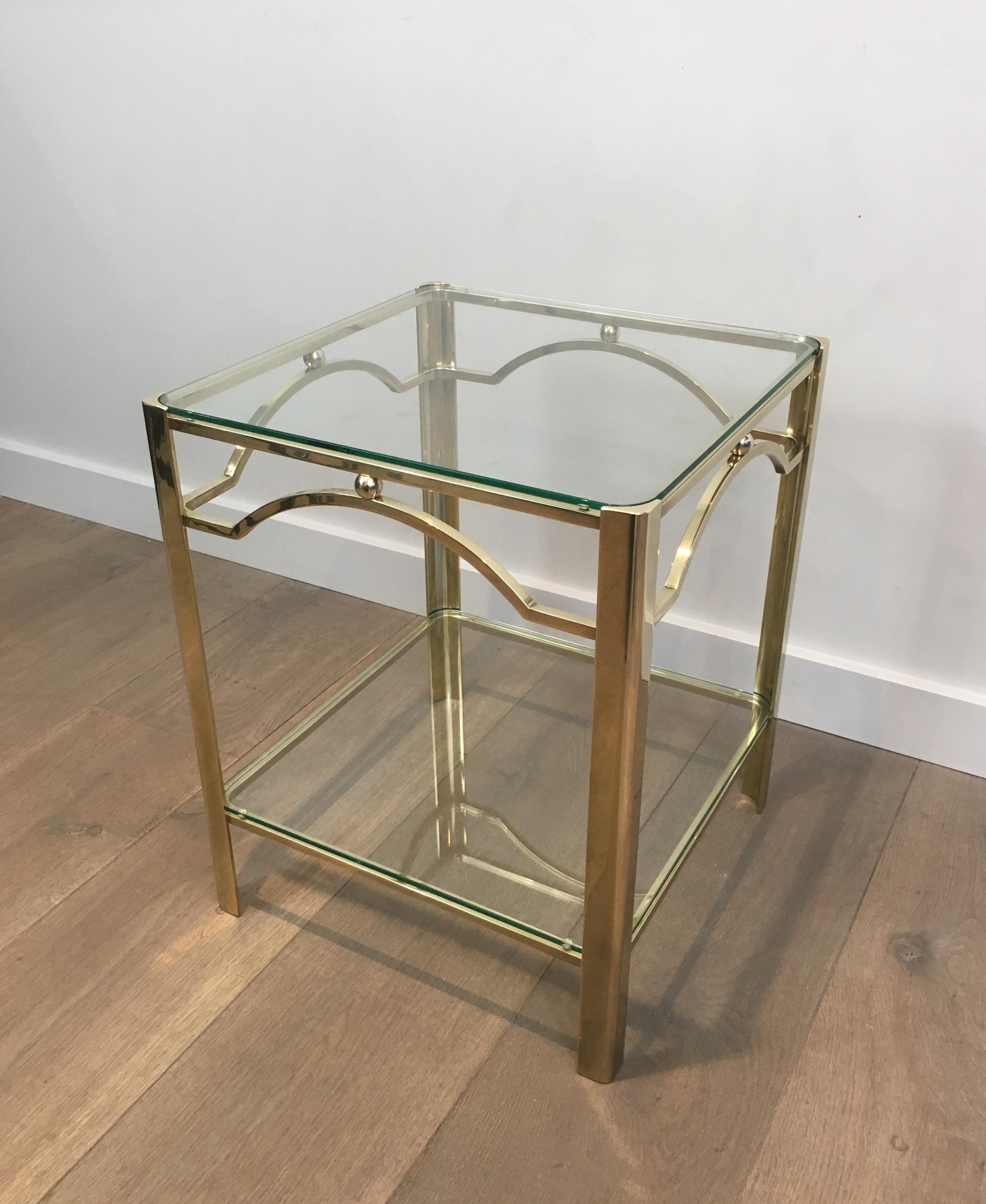Attributed to Jacques Quinet, Bronze Side Table, circa 1970 7