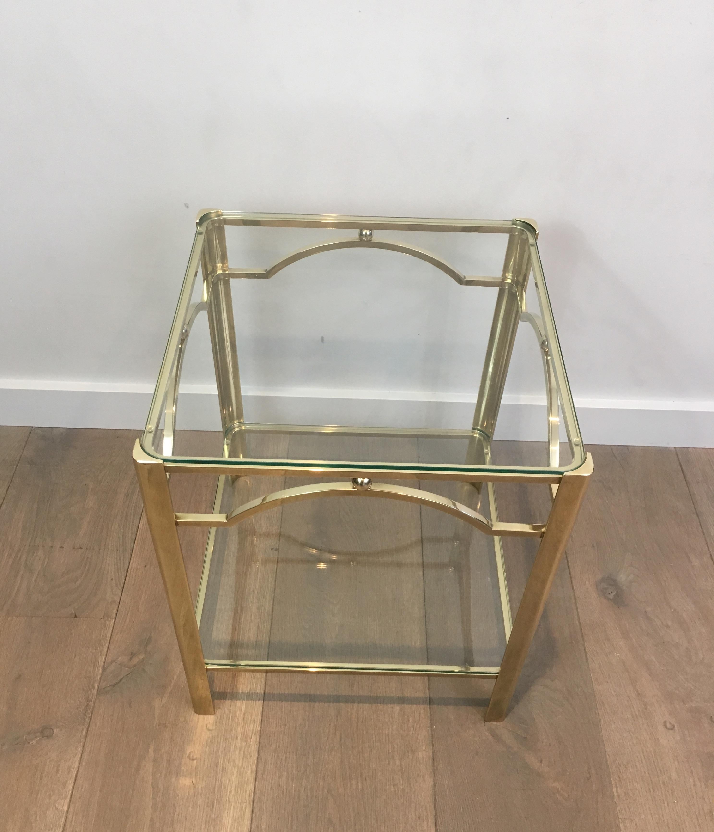 Attributed to Jacques Quinet, Bronze Side Table, circa 1970 8