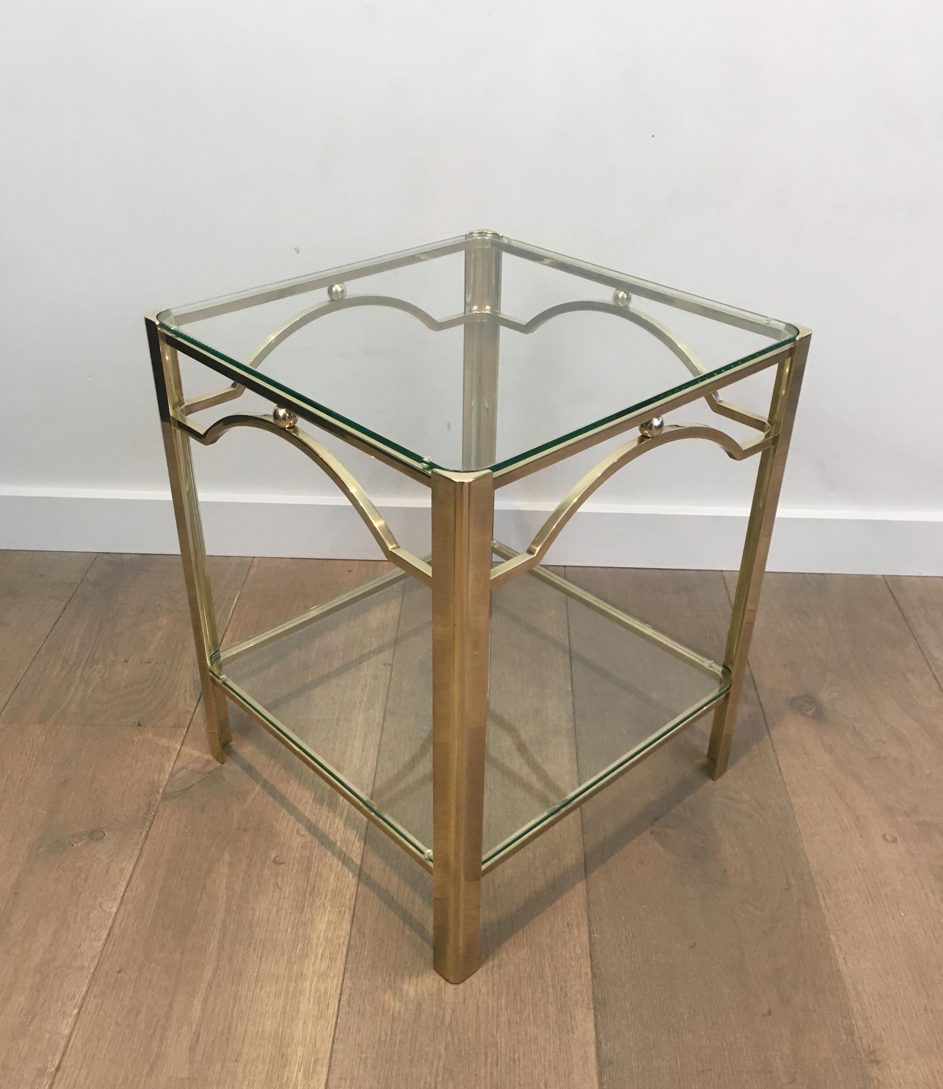 Attributed to Jacques Quinet, Bronze Side Table, circa 1970 9