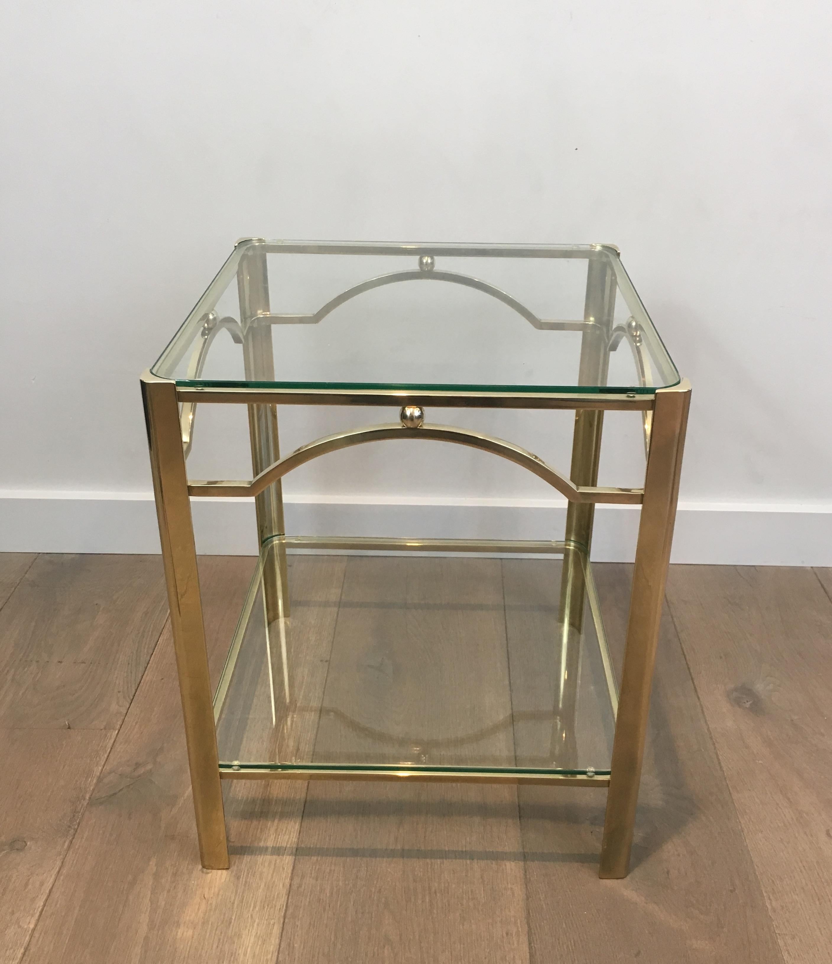Attributed to Jacques Quinet, Bronze Side Table, circa 1970 10