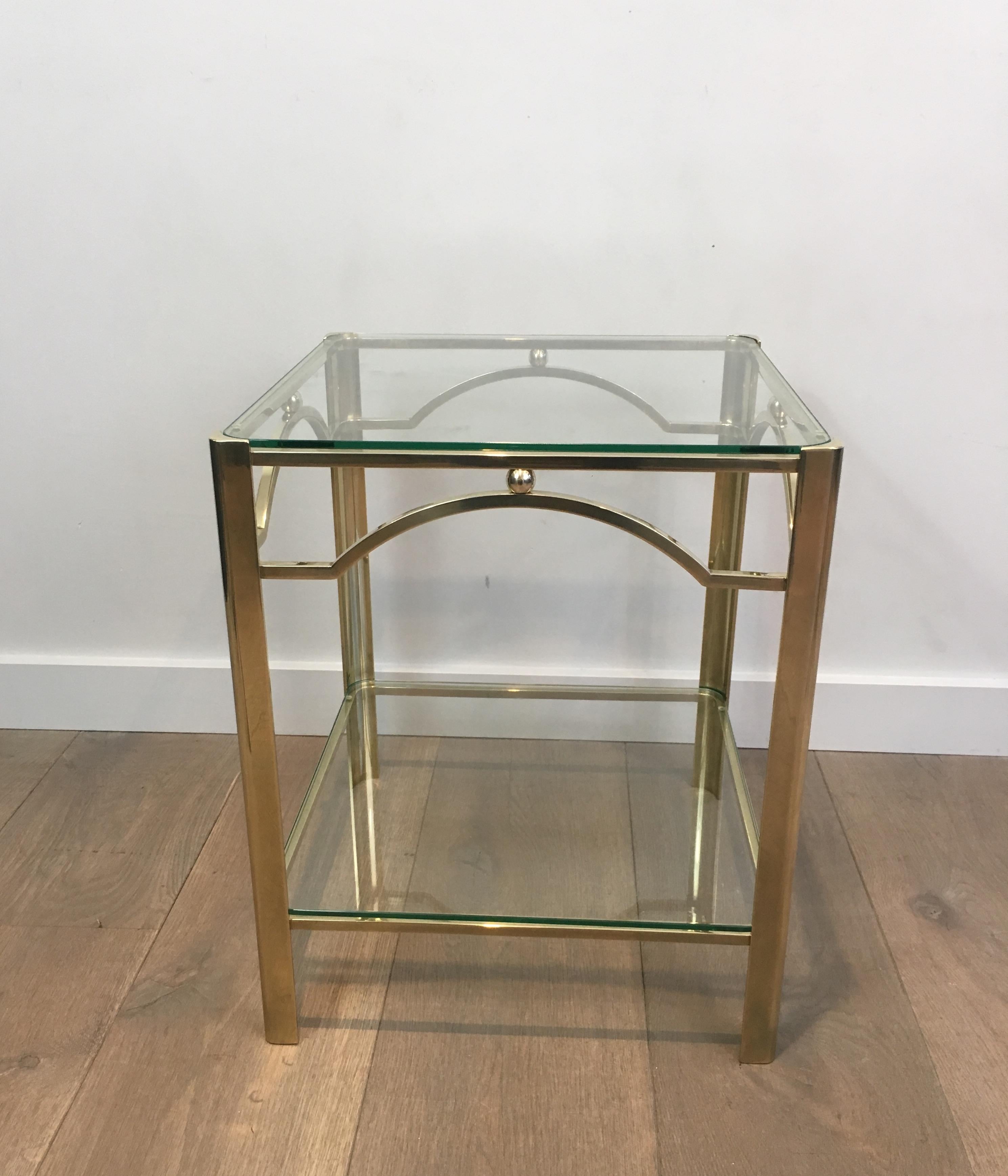 Attributed to Jacques Quinet, Bronze Side Table, circa 1970 11