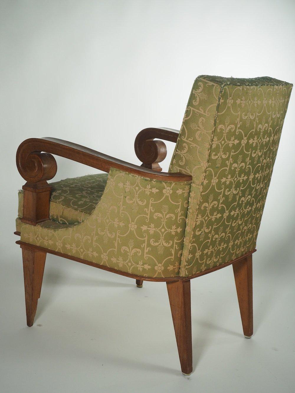 Art Deco Attributed to Pierre Lardin, Pair of Armchairs For Sale