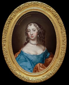 Antique Fine Portrait of a Lady, Margaret Catesby, circa 1660, Manor House Provenance