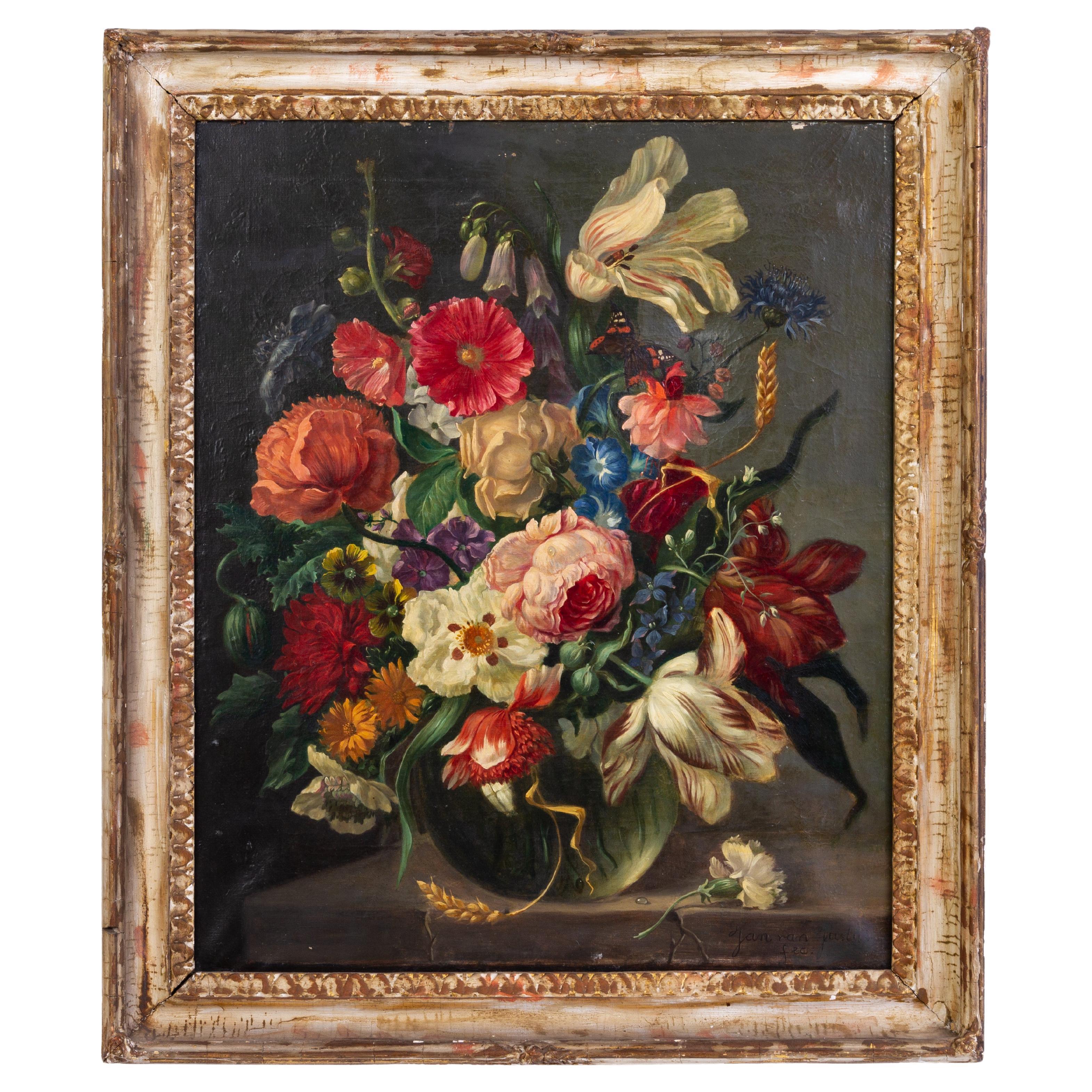 Attributed to Justus van Huysum the Elder (1659–1716) Dutch Flowers Still Life For Sale