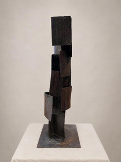 Attributed to KELY (Justin Kabré) Large Brutalist Welded Steel Sculpture, 20th