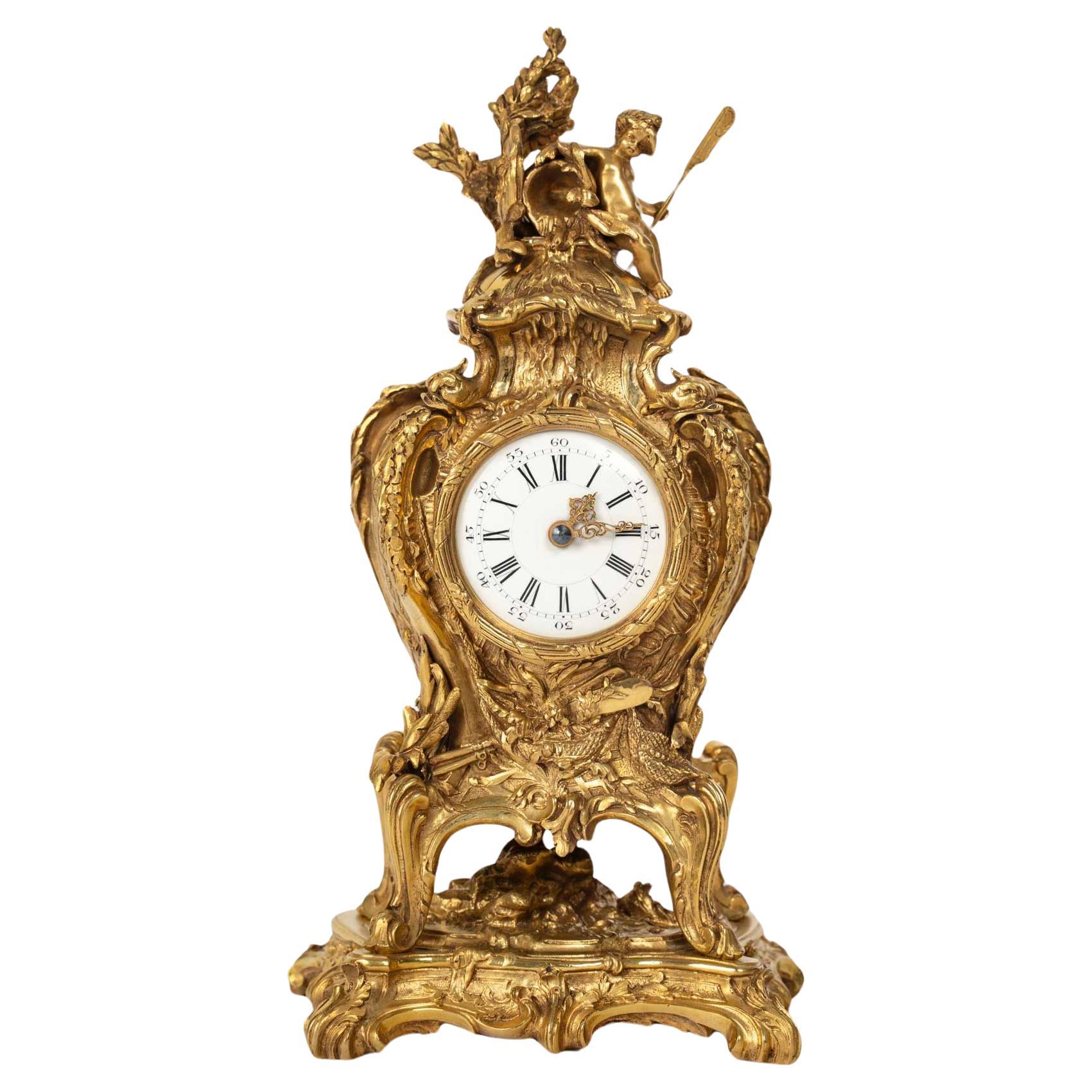 Attribué à I.L.Aagé (1842-1901) et à F.Link, "Source Allegory" Horloge