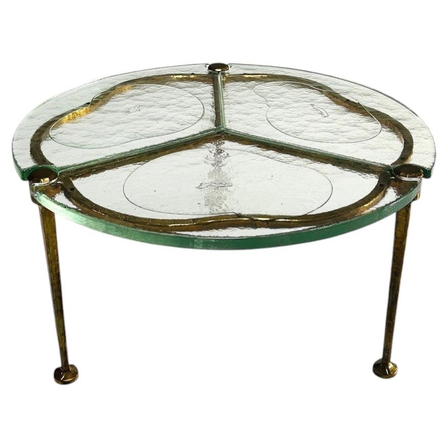 Attributed to Lothar Klute, round Coffee Table, Circa 1980