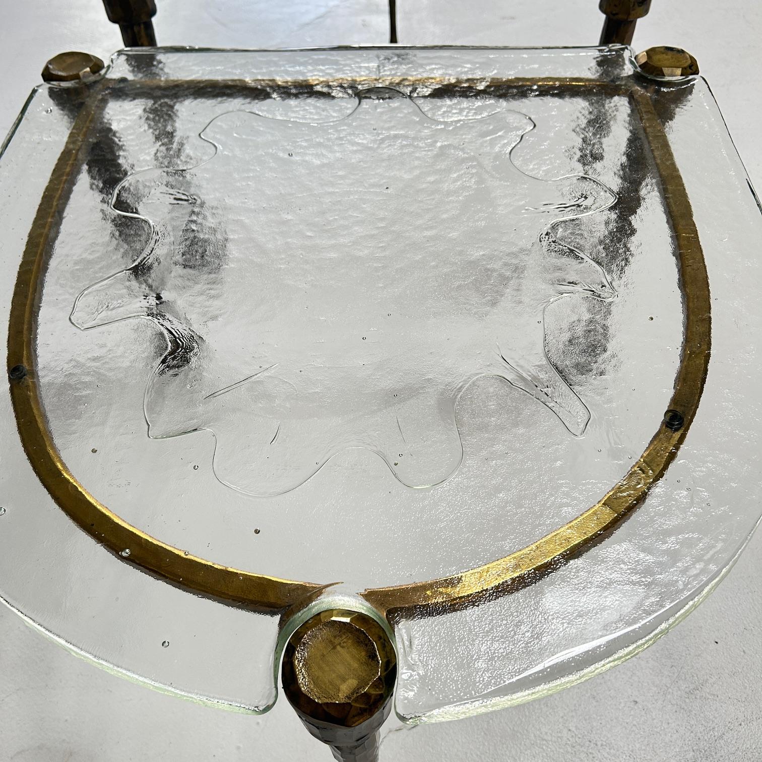 Cast Attributed to Lothar Klute, set of two half-rounded coffee tables, 1980 For Sale