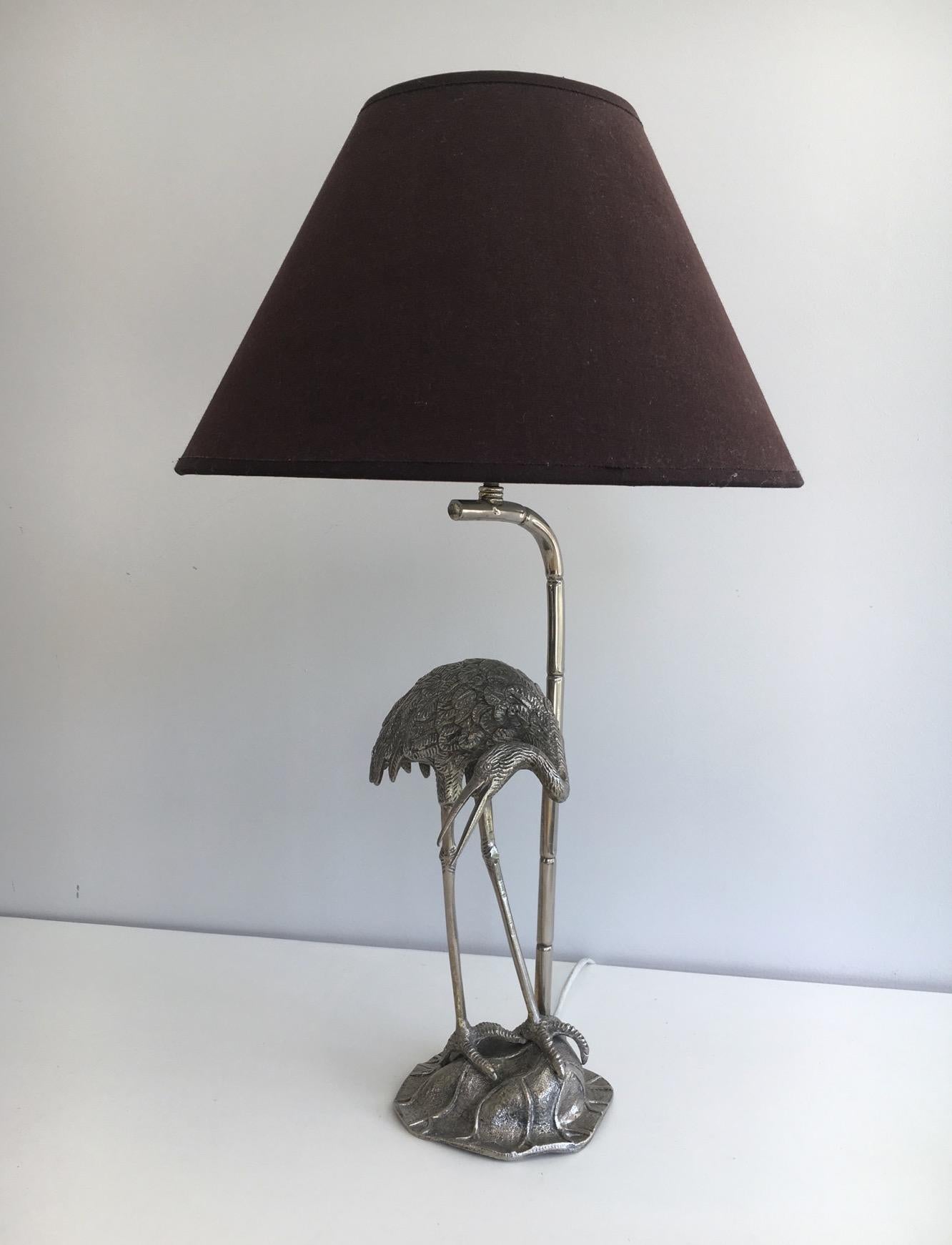 blue heron lamp