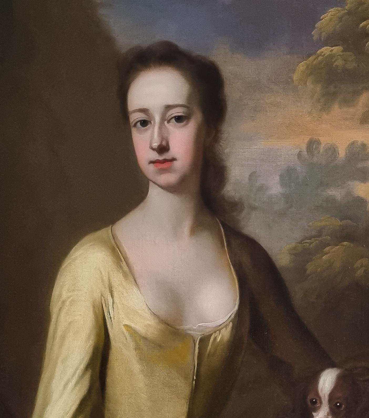 Portrait of Lady Mary Booth, later Countess of Stamford c.1720; Oil on Canvas - Old Masters Painting by (Attributed to) Michael Dahl