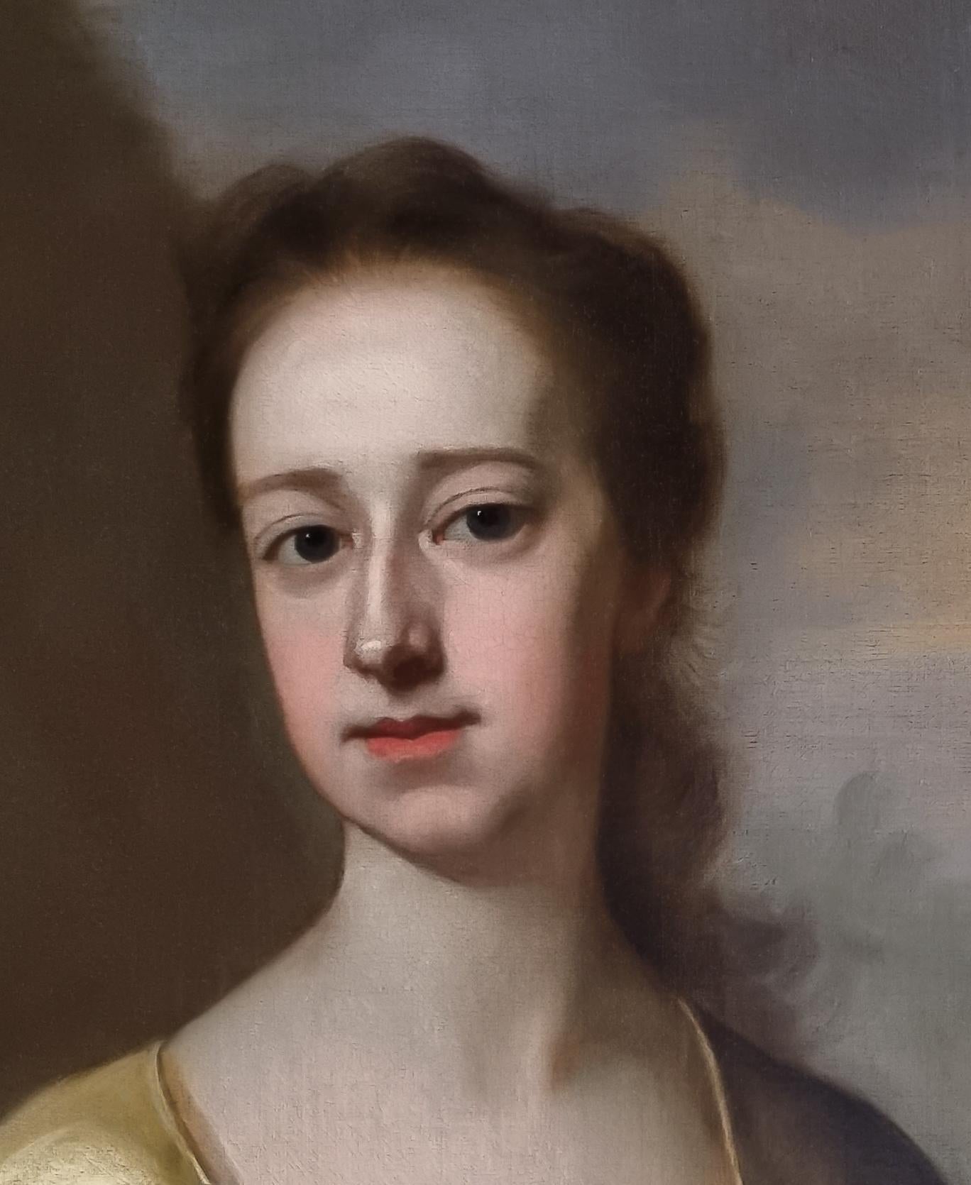 Portrait of Lady Mary Booth, later Countess of Stamford c.1720; Oil on Canvas - Black Portrait Painting by (Attributed to) Michael Dahl