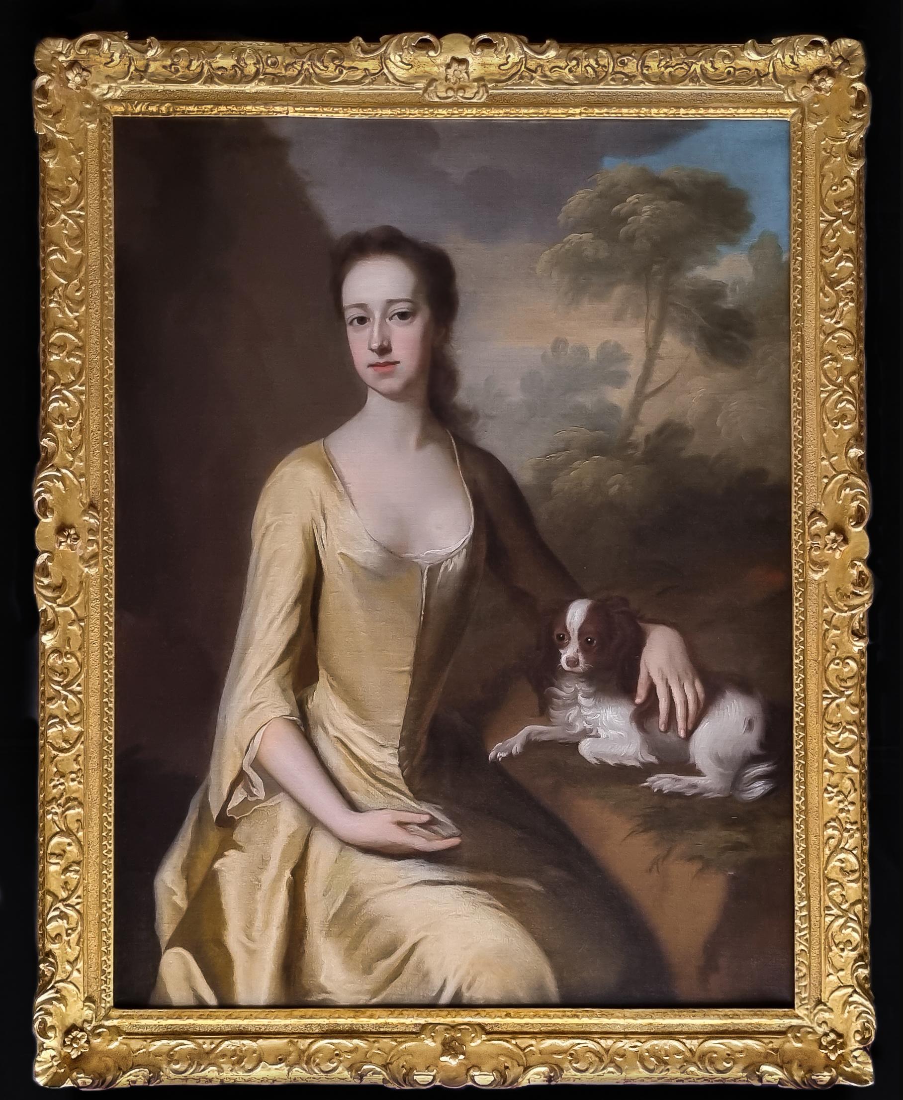 (Attributed to) Michael Dahl Portrait Painting - Portrait of Lady Mary Booth, later Countess of Stamford c.1720; Oil on Canvas