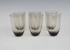 Attributed to Per Lutken for Holmegaard Six Cocktail or Water Glasses