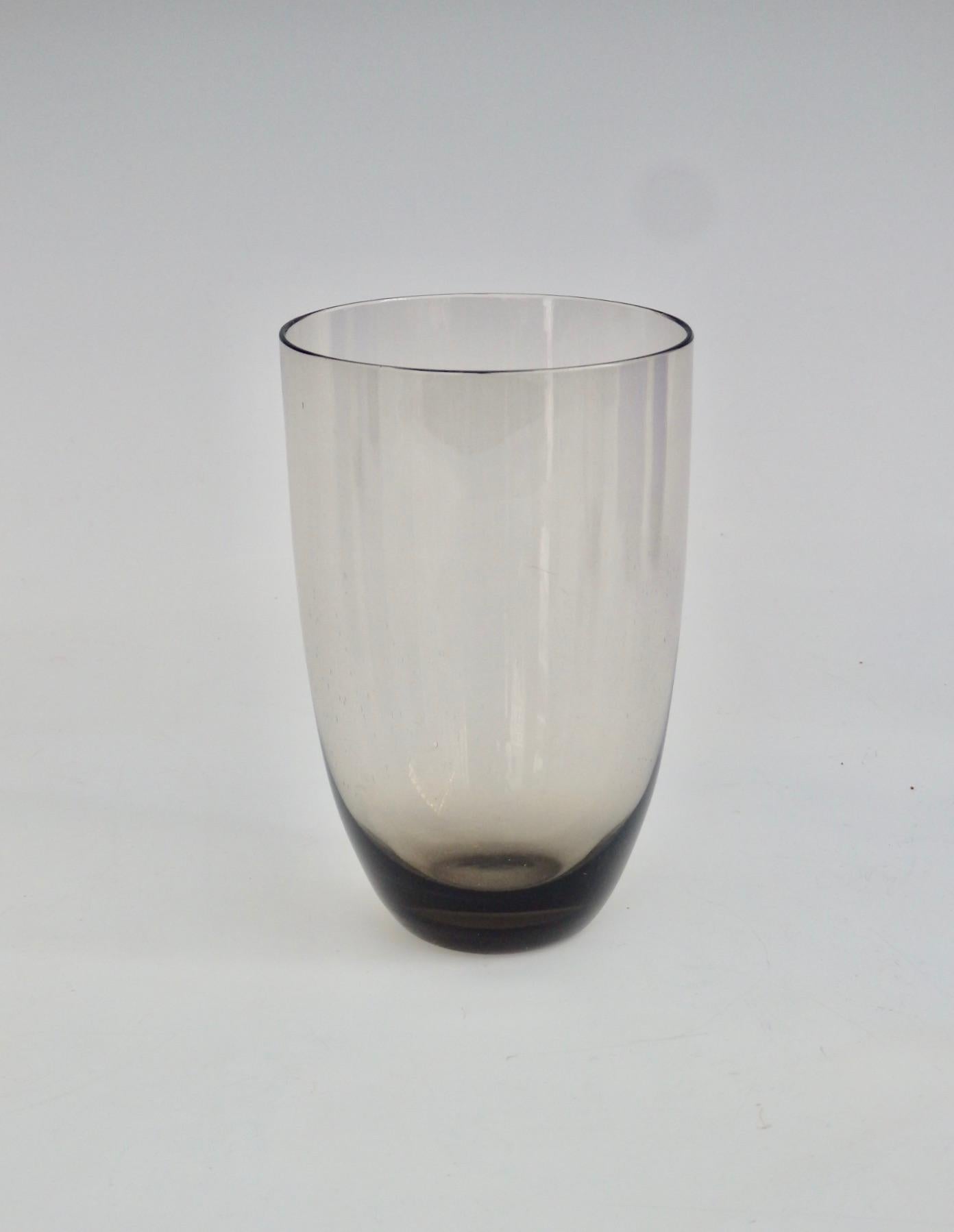 Attributed to Per Lutken for Holmegaard Six Cocktail or Water Glasses In Good Condition For Sale In Ferndale, MI