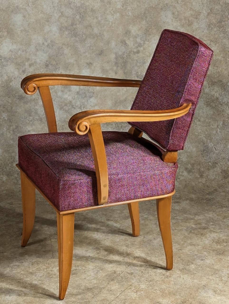 French Attributed to Pierre Lardin, pair of armchairs For Sale