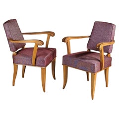 Attribuita a Pierre Lardin, coppia di poltrone