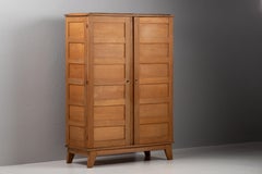 Attributed to René Gabriel, Two-Door Oak Armoire, France, 1940s